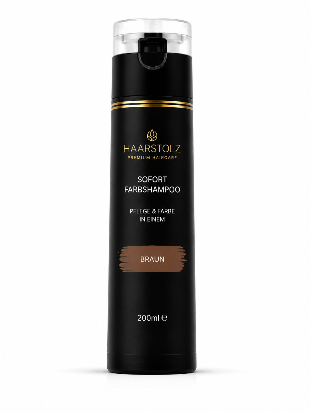 Haarstolz Sofort-Farbshampoo Braun, 200ml