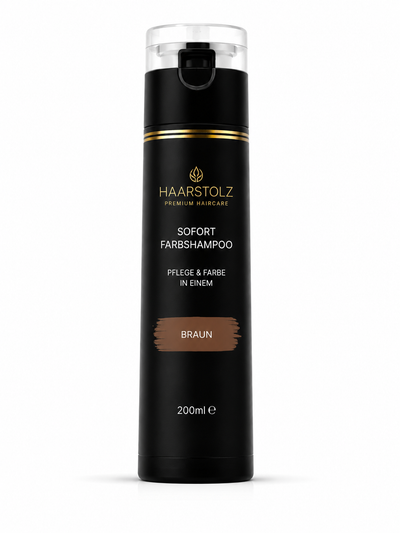Haarstolz Sofort-Farbshampoo Braun, 200ml